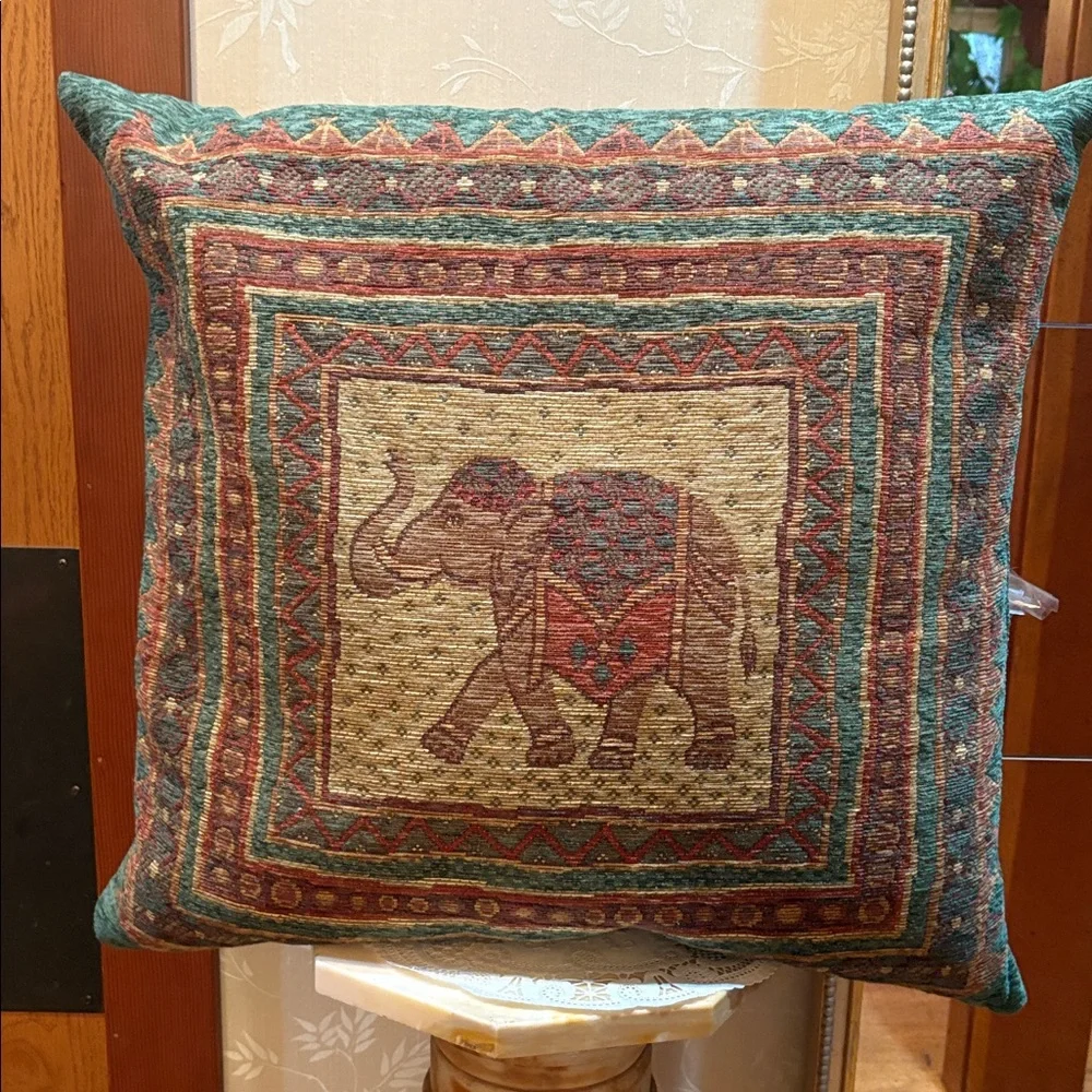 Elephant 🐘 Tapestry Large Accent Pillow